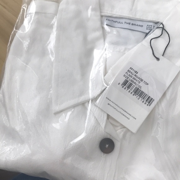 Faithfull The Brand Beau Rivage Cropped Shirt - Picture 5 of 6